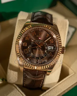 Rolex Sky-dweller Genuine Leather Strap/Original Rubber
