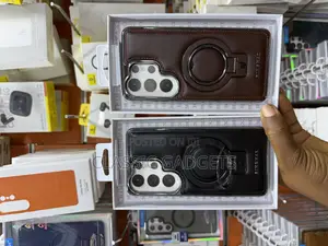 Premium Pu Leather Case With Invisible Stand for Galaxy S26 Ultra