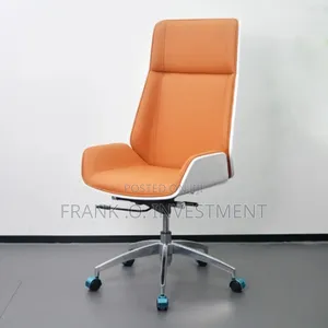 Glossy Backboard Swivel Office Leather Chair