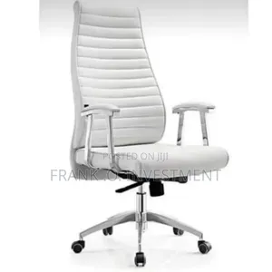 Executive Director Leather Chair - White