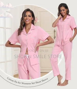 Women Cotton 2 Piece Pyjamas Set