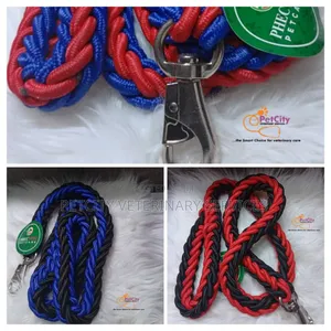 Braided Rope Dog Leash Collar Set (Also Available Without Collar)