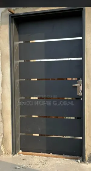 Israeli Security Door 4ft by 7ft Madrid Gray