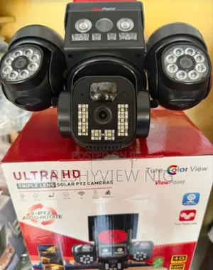 Triple Lens Security Camera With Night Flash