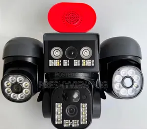 Auto Rotate Triple Lens Security Camera