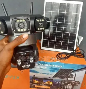 Solar Powered Triple Lens Security Camera