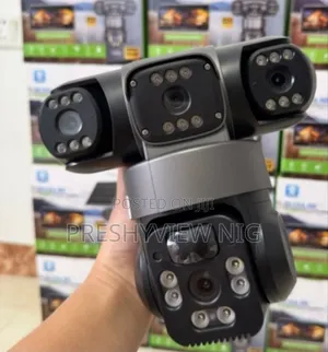 Solar Powered Triple Lens CCTV Camera