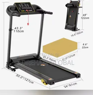 High Quality Gym Treadmill Machine Lcdscreen Mechanical Driving Pad