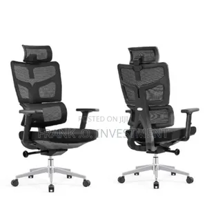 High-Back Executive Ergonomic Swivel Office Chair With Headrest-