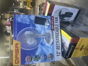 Qasa 12”Table Fan With Panal and Bulb
