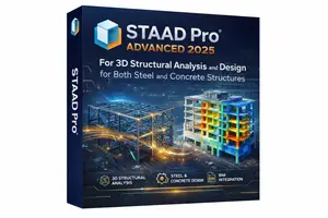 Staad Pro Advanced 2025 - 3d Structural Analysis and Design Software