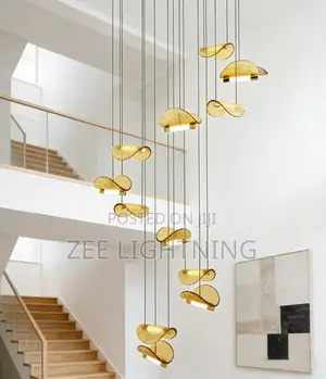 Gold Crystal Void Chandelier