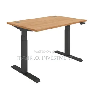 Morden Electric Walnut Top Adjustable Standing Table