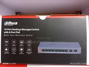 Dahua 10-port Desktop Managed Switch With 8-port Poe( Dh-cs4010-8et-11