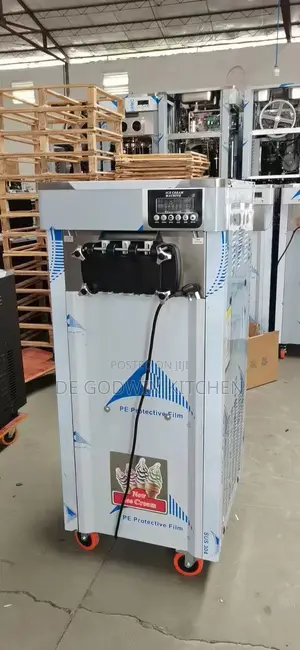Standing Ice Cream Machine 3 Dispenser