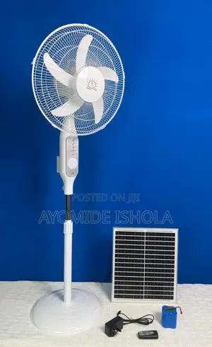 16 Inches Solar Rechargeable Fan(Lithium Battery)