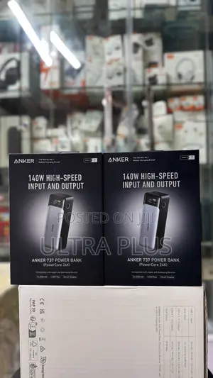 Anker 737 Portable Power Bank 140w 24000mah Battery Pack Charging