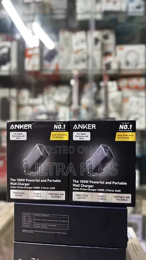 Anker Prime Wall Charger 100w Usb-c/Usb-a 3-port Gan- Grey
