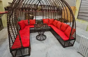 Huge 10-Seater Rattan Sofa Set – Perfect for Family Guests