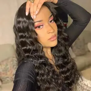 24inches Water Curly Human Hair Curly Wig