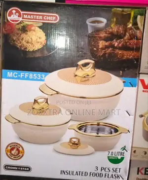Master Chef 3pcs Set Insulated Food Flask