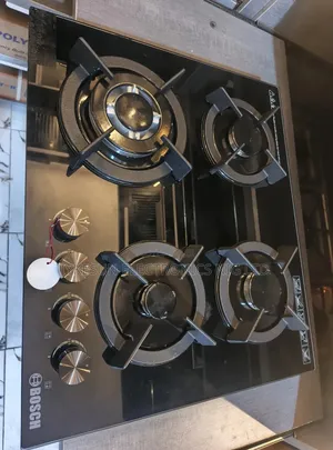 Quality Bosch Built-in 60cm 4 Burners Glass Top Gas Cooker Hob Copper