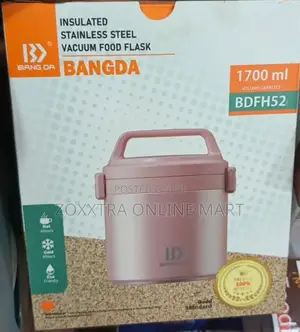 Bangda 1700ml Insulated Stainless Steel Vacuum Food Flask.