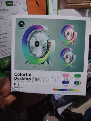 F13 Colorful Desktop Fan