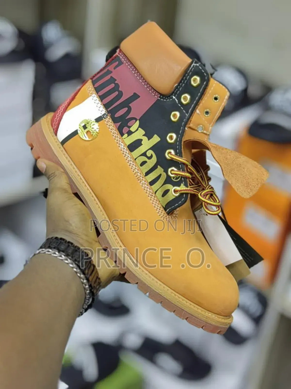 Painted Leather Timberland Boot