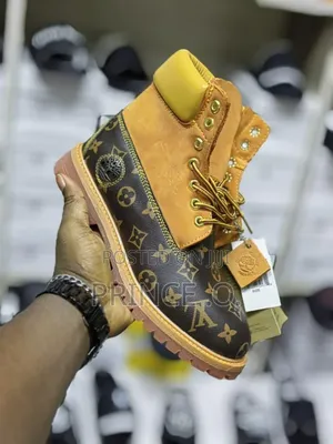 Half Painted Louis Vuitton Leather Timberland
