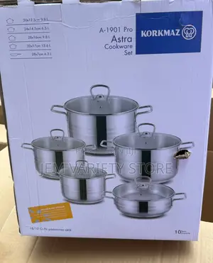18/10 Korkmaz Turkey Stainless Cooking Pot
