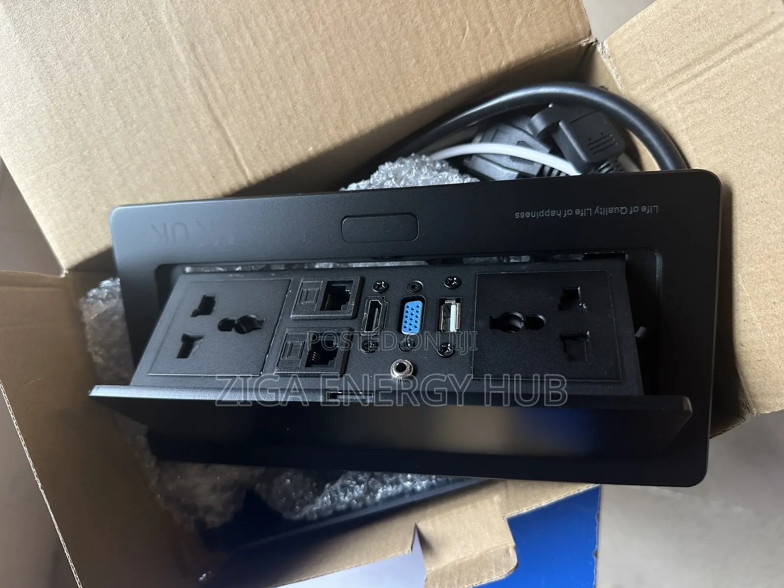 Black Color Desktop Socket