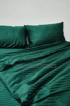 Beddings Luxury Stripe Polish Bedsheet and Duvet Set