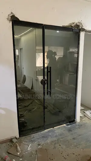 Dark Grey Tampered Swing Door