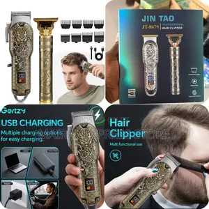 2in1 LCD Display Professional Hair Clipper/Trimmer Kit for Men