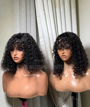 Hot Sales Curly Fringe Human Hair Wig