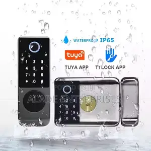 Waterproof Smart Jam Key Lock Double Side Fingerprint And Passcode