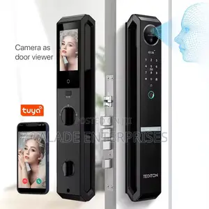 Intelligent Electronic 3d Face Fingerprint Smart Door Lock With Camera