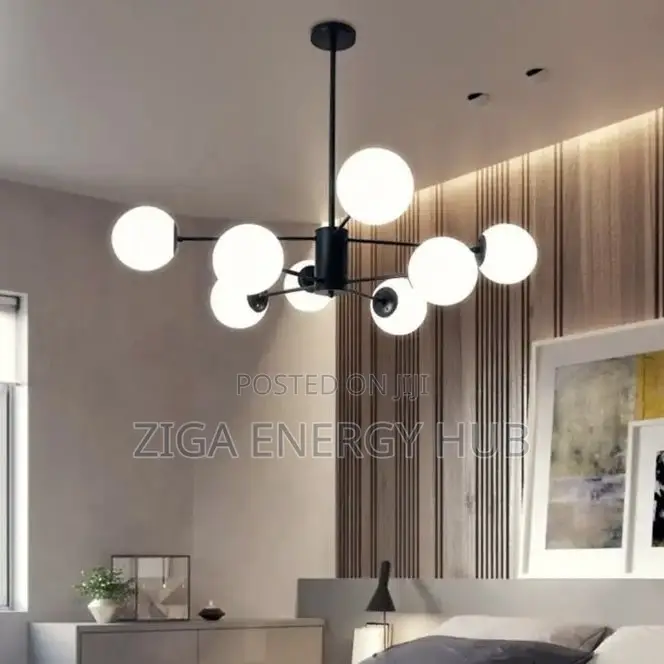 8bulb Chandelier Globe Light