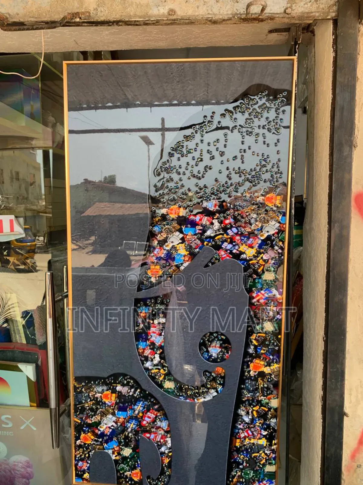 Abstract Acrylic Stoned Frame