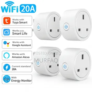 Tuya Smart Wall Socket Wifi Smartlife 20a Uk Plug 3pin