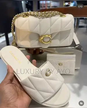Luxury Coach Bag and Slippers