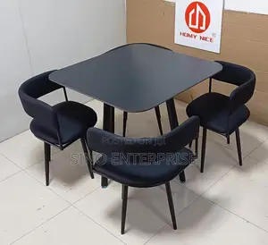 Classic Marble Dining With 4 Chairs