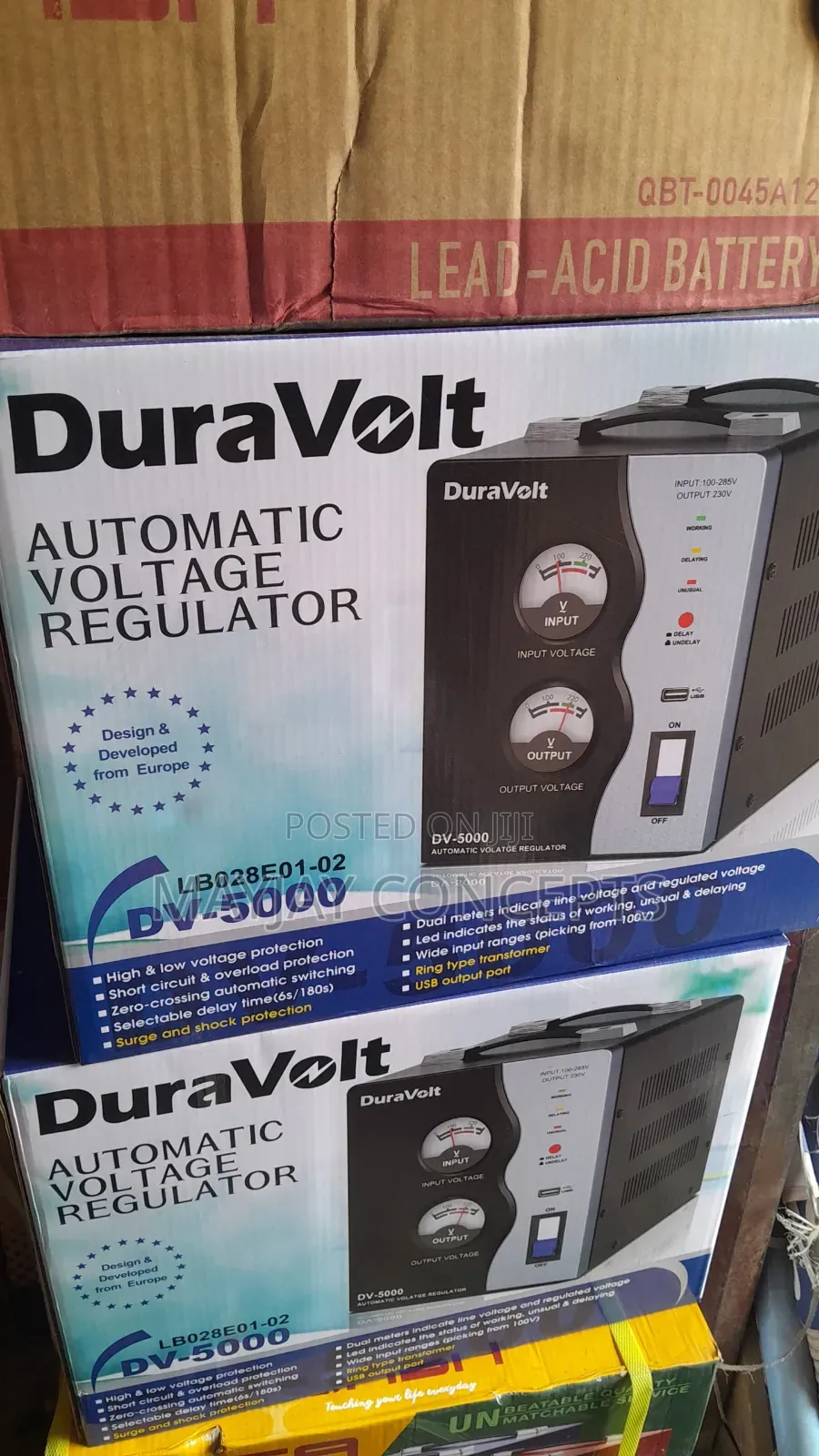Duravolt 5000w Automatic Voltage Stabilizer Dv-5000va