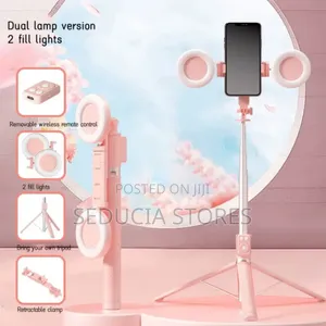 Selfie Stick Tripod With Double Light -6ft (Wholesale Price)