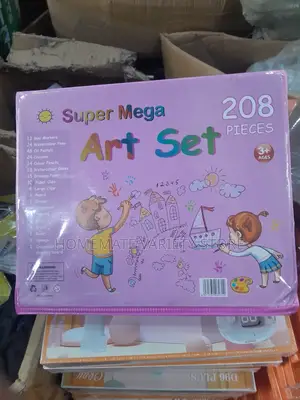 208 Pieces Super Mega Art Set for Children - 3+ Ages
