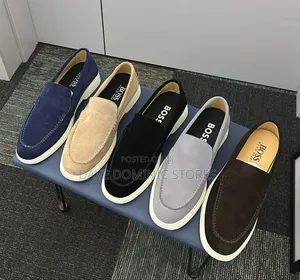 New Hugo Boss Sienne Suede Loafers
