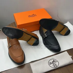 Hermes Paris Leather Loafers