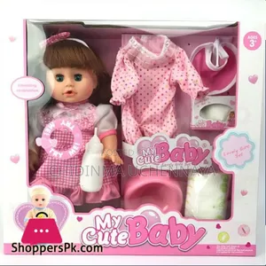 Blinking Feeding Drinking Speak Girl Doll