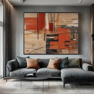 Abstract Oil Printing on Canvas